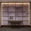 Crushed Velvet Texture Dusty Lavender Upholstered Wall Panel | Architectural Fabrics