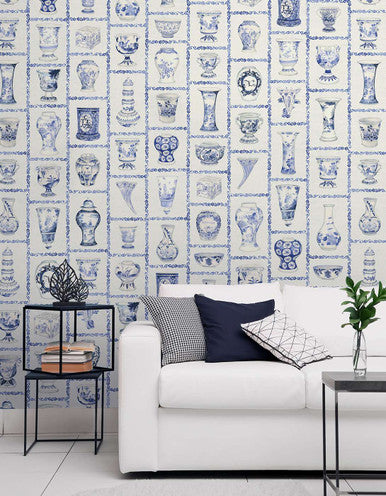 Cabinet Of Porcelains Off-white | Mural Source