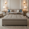 Steeple Reef - Twilight Upholstered Ottoman | Architectural Fabrics