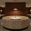 Turf Bay - Mortar Upholstered Banquette | Architectural Fabrics