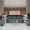 Analog - Teal Mist Etched Polyurethane Upholstered Sofa | Architectural Fabrics