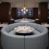 Quintana Bay - Sea Mist Upholstered Banquette | Architectural Fabrics