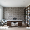 Vomera Shale Faux Tile | Hollywood Wallcoverings - Corporate Office commercial room setting