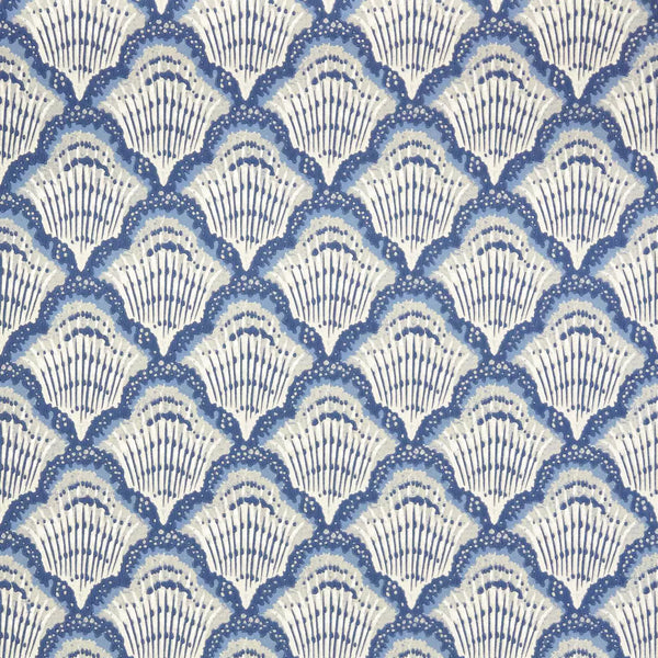 Calico Shell - Colbalt Blue Wallcovering | Architectural Wallcoverings