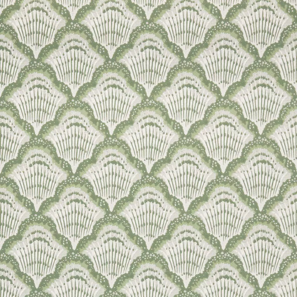 Calico Shell - Verde Green Wallcovering | Architectural Wallcoverings