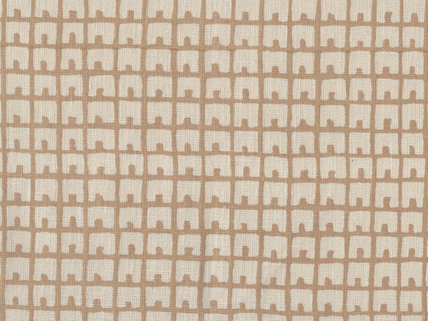 Fez Background Camel Ii on Tan Screen Printed - Off-White Fabric | China Seas