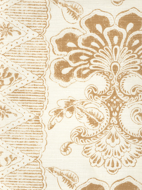 Chantilly Stripe, Camel on Tint Wallcoverings | Quadrille