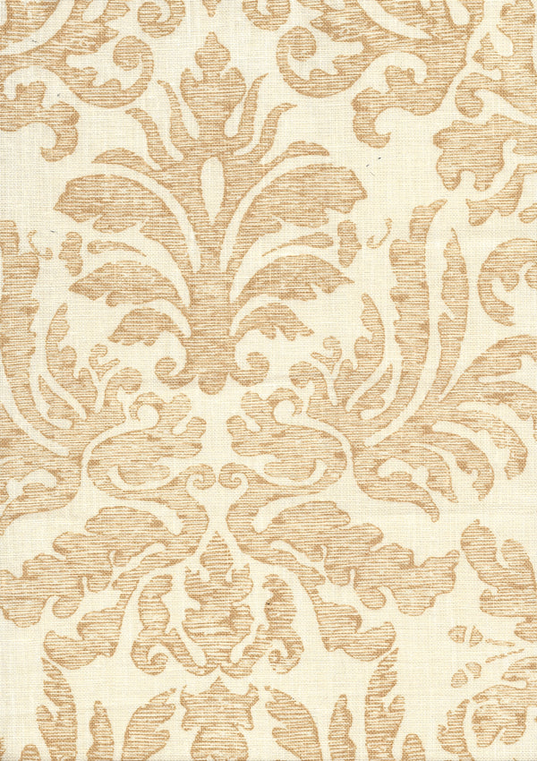 Sevilla Damask, Camel on Tint Wallcoverings | Quadrille