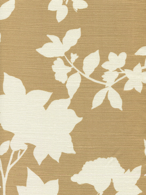 Happy Garden Background, Camel on Tint Wallcoverings | Quadrille