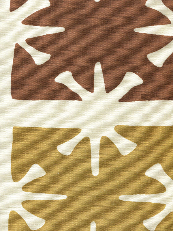 Georgia Large Scale Camel Tobacco on Tint Screen Printed Fabric | China Seas