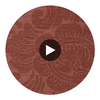 Canal Damask Durable Vinyl | Hollywood Wallcoverings Circular Swatch | Hollywood Wallcoverings