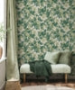Canopy Green Leaf Wallcovering | Jeffrey Stevens - Image 5