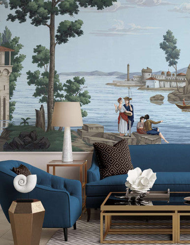 Carlotta Light Blue | Mural Source