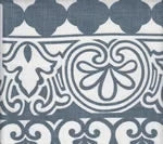Slate Navy on White Wallcoverings | Home Couture