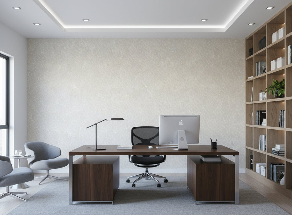 Caron Tabac Wallcovering - office room setting