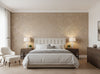 Caron Tabac Wallcovering - bedroom room setting