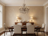 Caron Tabac Wallcovering - dining room room setting