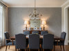 Caron Tabac Wallcovering - dining room room setting