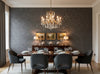 Caron Tabac Wallcovering - dining room room setting