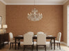Caron Tabac Wallcovering - dining room room setting
