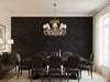 Caron Tabac Wallcovering - dining room room setting