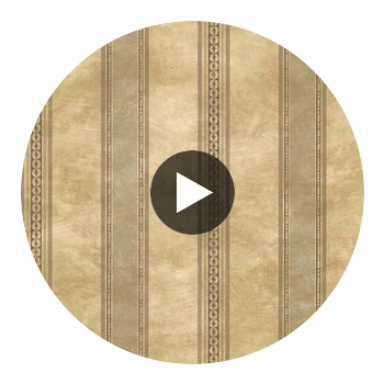 Castine Moss Tuscan Stripe Wallcovering Circular Swatch | LA Walls