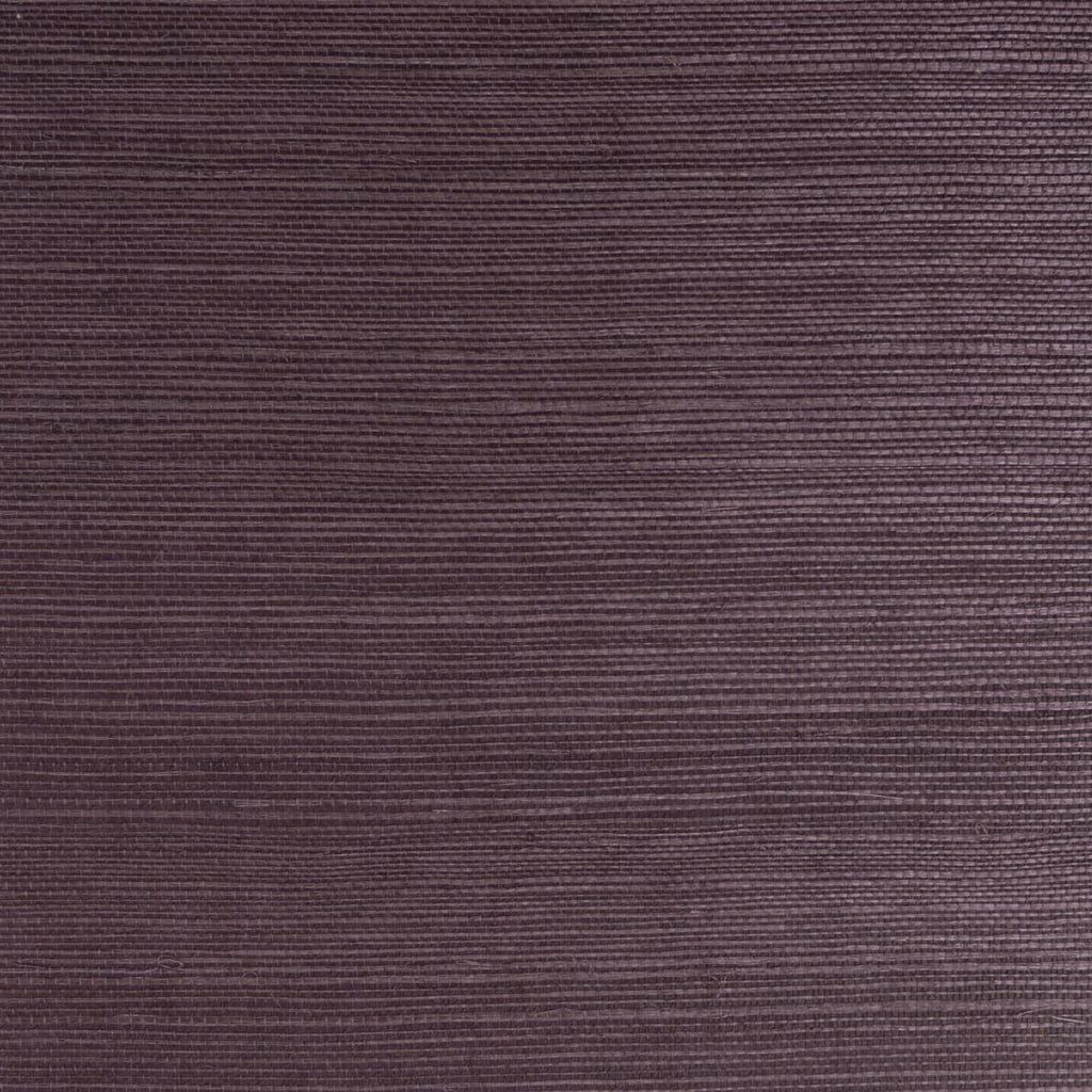 Nantucket Grasscloth Deep Plum Wallcovering | Phillipe Romano