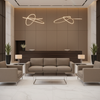 Smooth Solid Texture Mushroom Taupe Upholstered Sofa | Architectural Fabrics