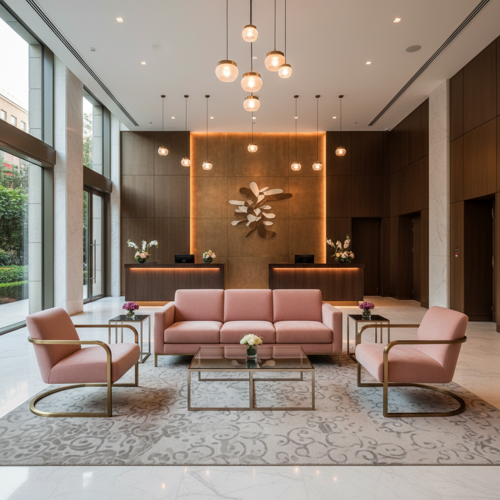 Ultrasuede Rose-Quartz -  Light Pink Upholstered Sofa | Ultrasuede Upholstery