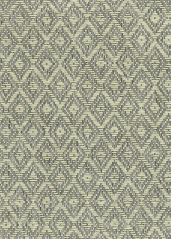 Sea Island-Navy & Buff Paper Weave Wallcovering | Phillipe Romano