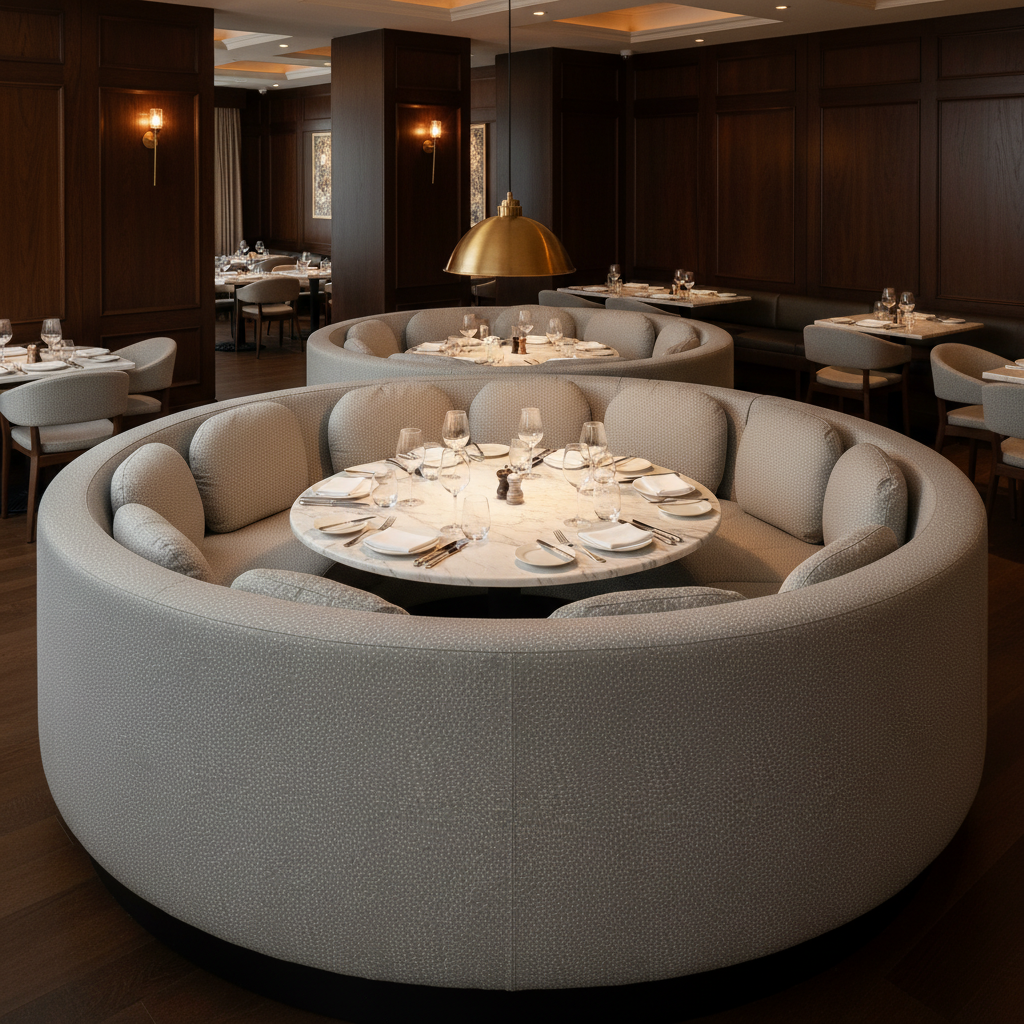 Aster - Aster Layered Polyurethane Upholstered Banquette | Architectural Fabrics
