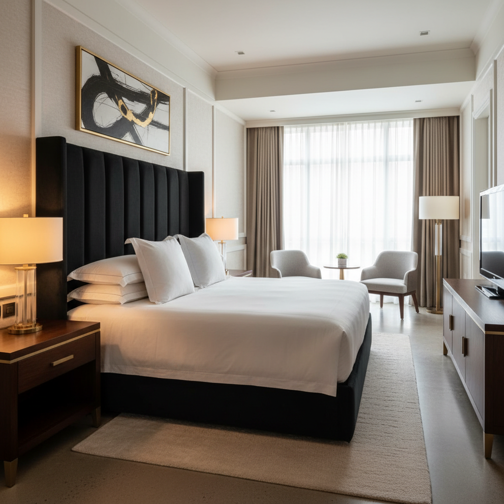 Ultrasuede  Black Onyx  Black Upholstered Headboard | Ultrasuede Upholstery