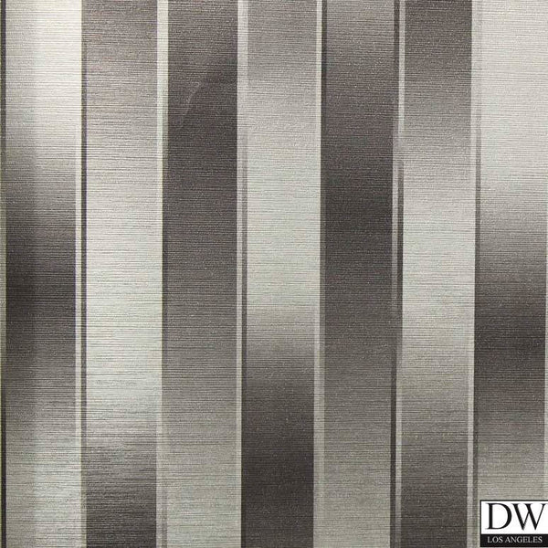 Bella Monza Modern Stripe Metallic Brushed Gold Brown Memo Sample | Phillipe Romano
