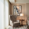 Savannah Bay - Espresso Upholstered Chair | Architectural Fabrics