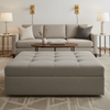 Aster - Aster Layered Polyurethane Upholstered Ottoman | Architectural Fabrics