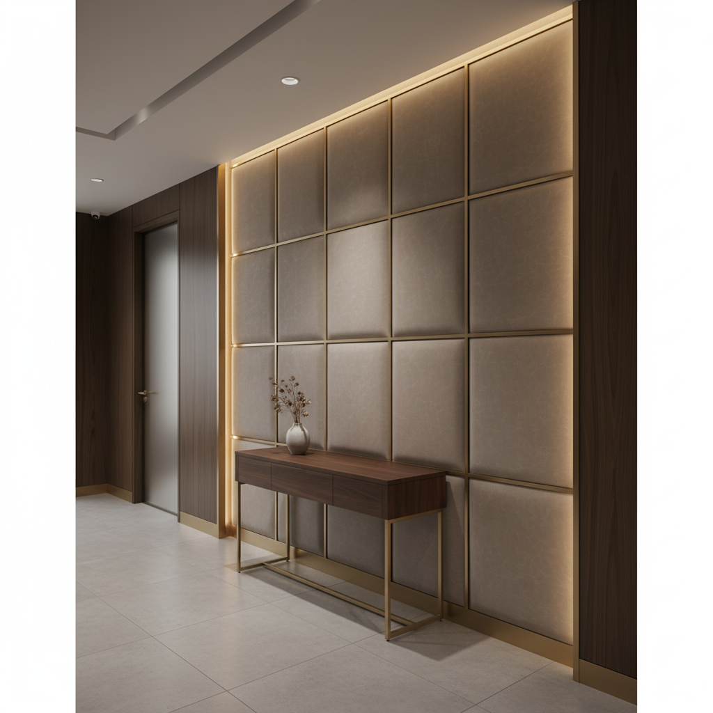 Runaway Bay - Herbal Upholstered Wall Panel | Architectural Fabrics