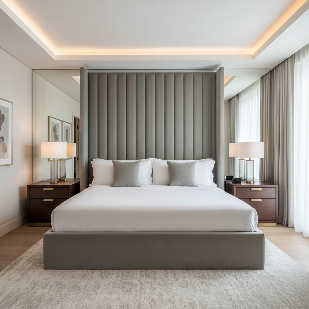 Kralendijk - Jade Upholstered Headboard | Architectural Fabrics