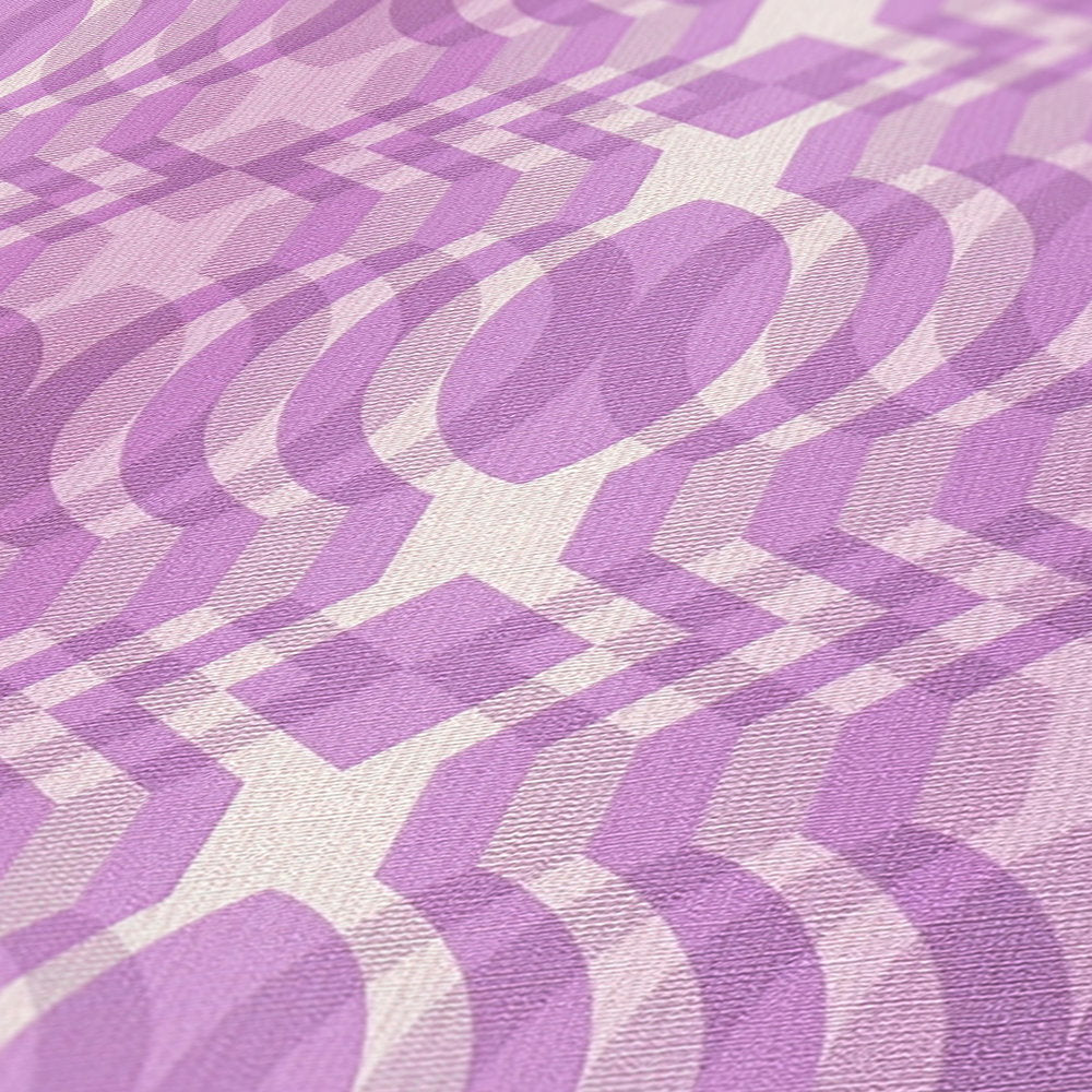 Retro Chic Purple Wallcovering | AS Creation