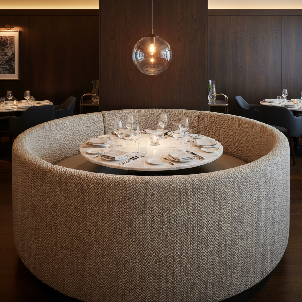 Rum Punch - Field Upholstered Banquette | Architectural Fabrics