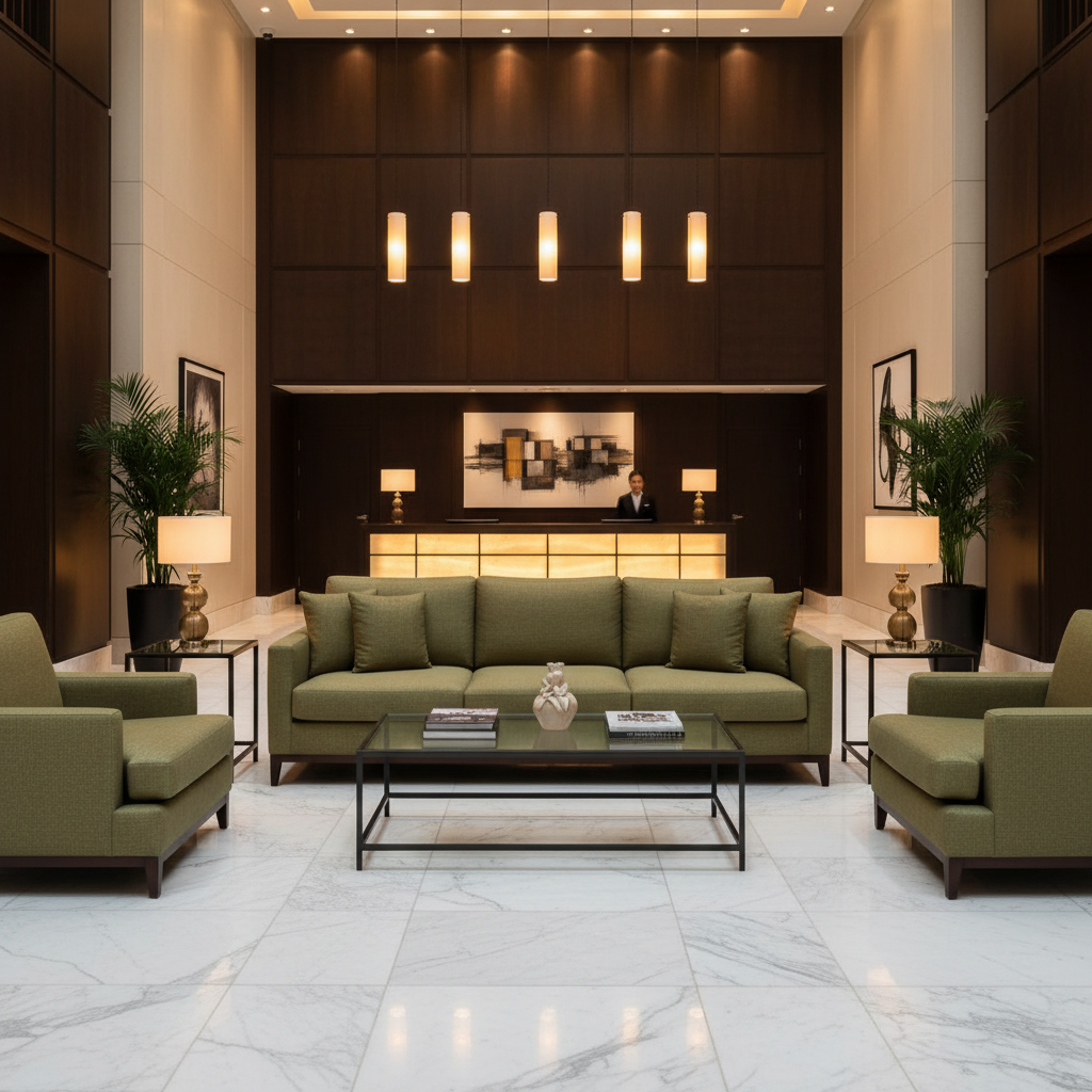 Linen Island - Shamrock Upholstered Sofa | Architectural Fabrics