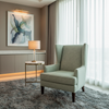 Woven Crosshatch Texture Seafoam Green Upholstered Chair | Architectural Fabrics