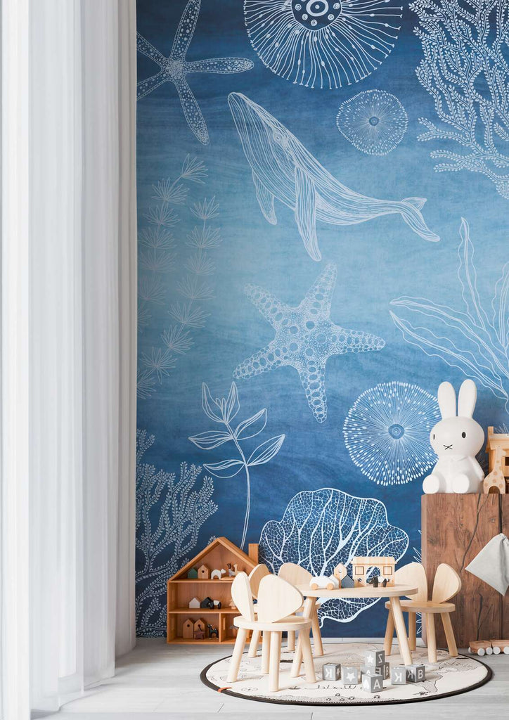A.s. Creation Design Panel Lilly Luis Blue Wallcovering | AS Creation