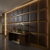 Embossed Reptile Skin Dark Chocolate Upholstered Wall Panel | Architectural Fabrics