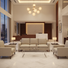 Lime Cay - Ecru Upholstered Sofa | Architectural Fabrics