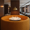 Thatch Cay - Saffron Upholstered Banquette | Architectural Fabrics