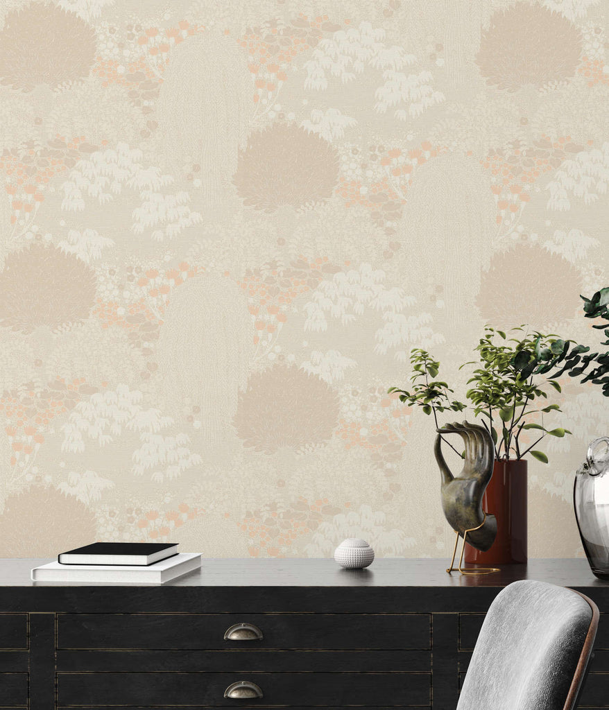 Famous Garden Beige Wallcovering | AS Creation