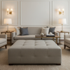 Astor - Astor Contract Woven Upholstered Ottoman | Architectural Fabrics