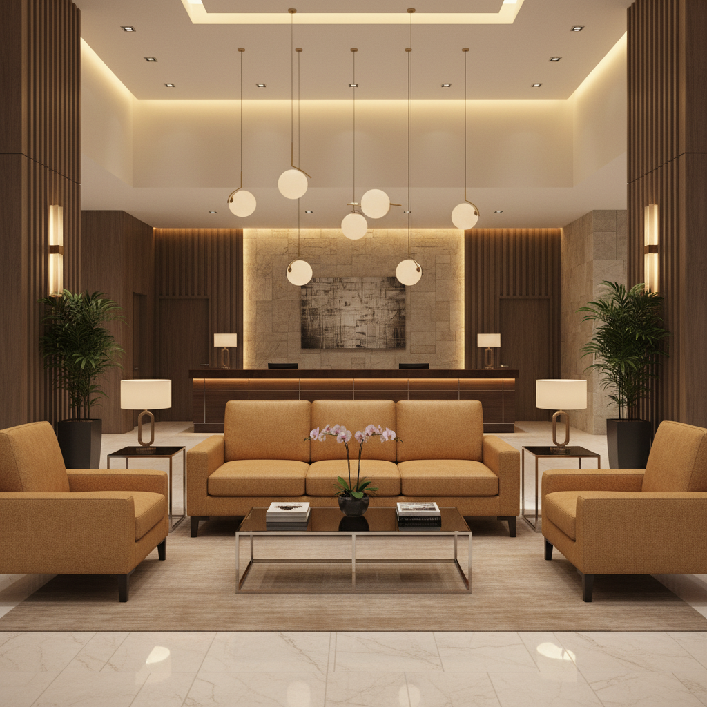 Fine Pebble Grain Caramel Tan Upholstered Sofa | Architectural Fabrics