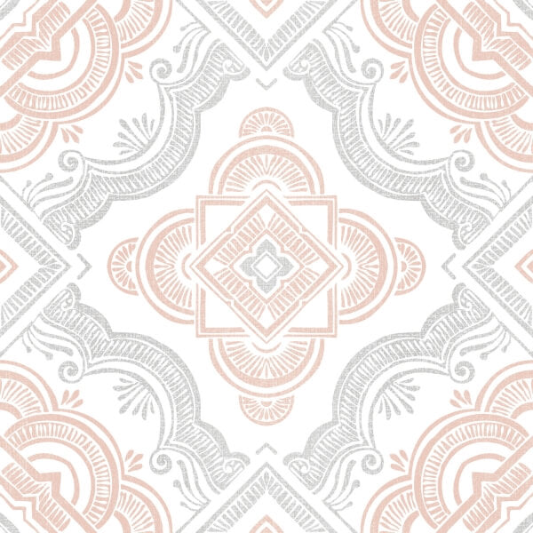 Cecilia Peel and Stick Floor Tiles | Jeffrey Stevens Wallcovering