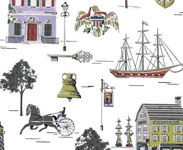 Margaret's Americana Vintage 1920s Traditional | Architectural Wallcoverings